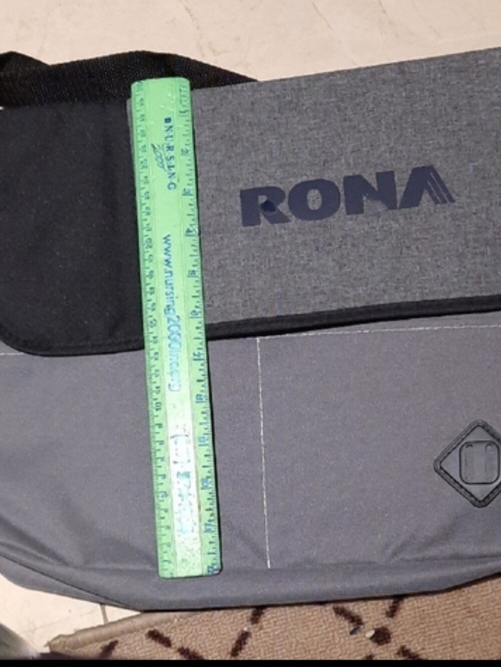 New Gray & Black Crosd Body Messenger Bag For Laptop or Any Use